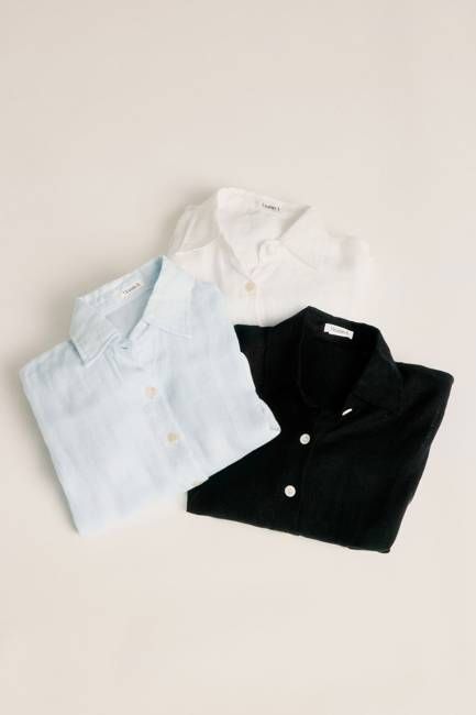 Playa Linen Boyfriend Shirt 3-Pack