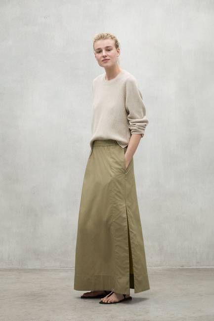 KHAKI INES SKIRT