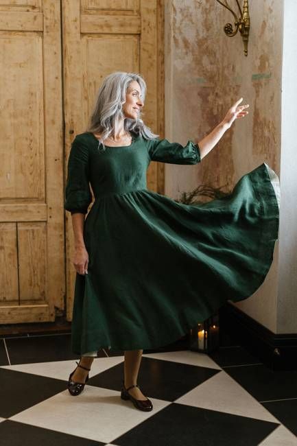 Carmen Dress, 3/4 Sleeve