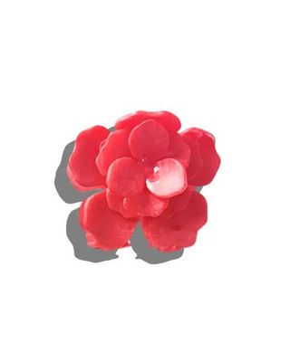 Red - Handmade Origami Gardenia Flower Claw Hair Clip - Solar Eclipse
