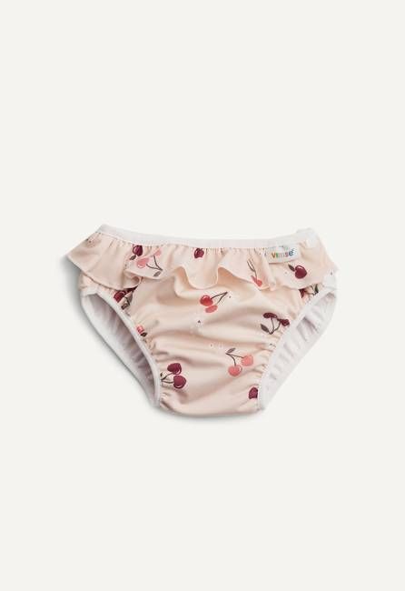 Swim Diaper with side buttons - Cherry Frill