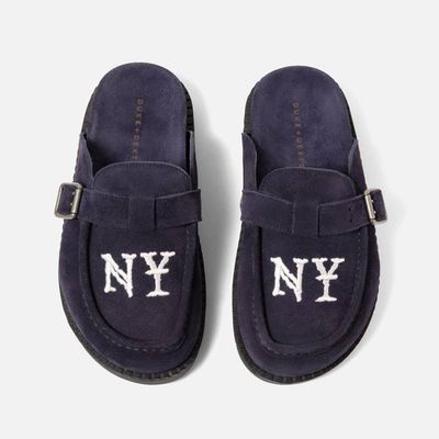 Winston NY Navy Suede Mule - Women's