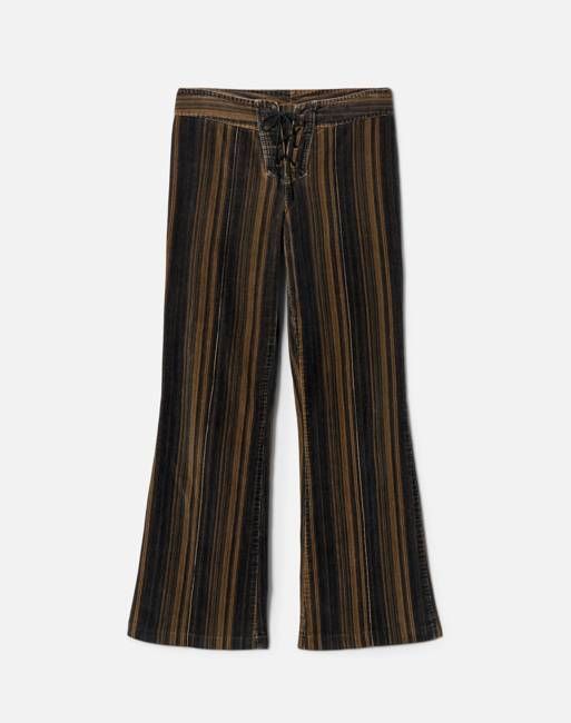 Y2K Stripe Corduroy Pant -#1271