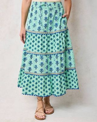 Aviary Flowers - Meadow Skirt - Soft Sage