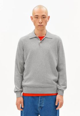 KNIT LONGSLEEVE POLOSHIRT