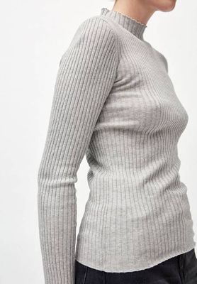 ALAANIA KNIT SWEATER | grey melange