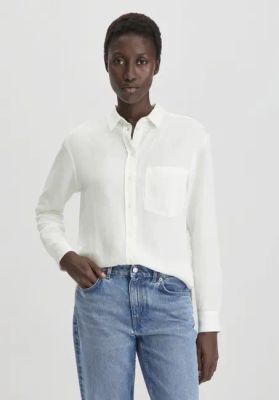 Entspannte Bluse aus weichem TENCEL™ Lyocell mit Leinen