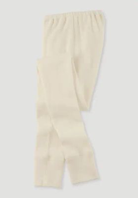 Lange Unterhose aus Bio-Baumwolle mit Bio-Schurwolle und Seide