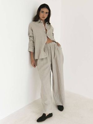 Wide Leg Linen Pants