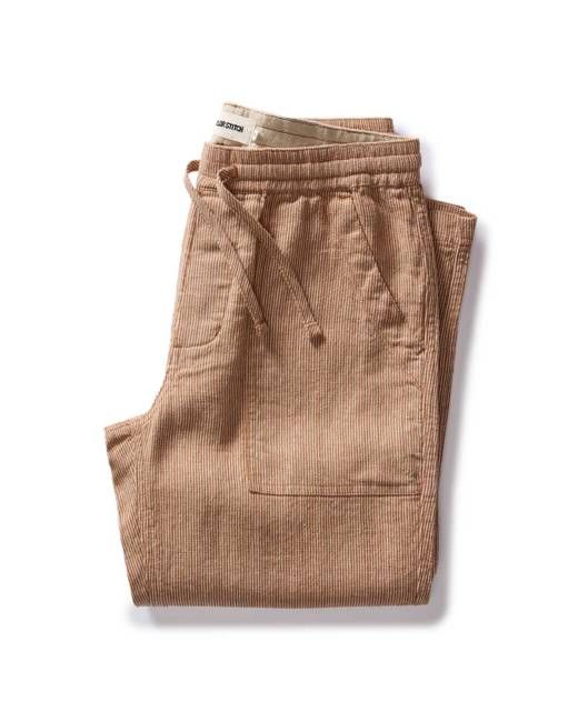 The Breakwater Pant in Chili Stripe Linen