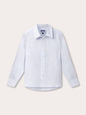 Kids Sky Lines Abaco Linen Shirt