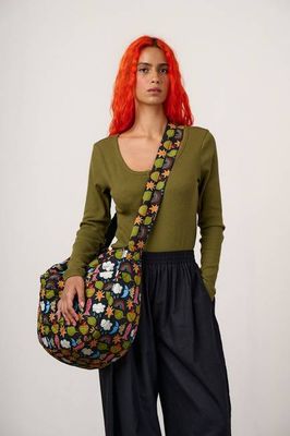 Laval - Cotton Weekend Bag in Naive Shapes