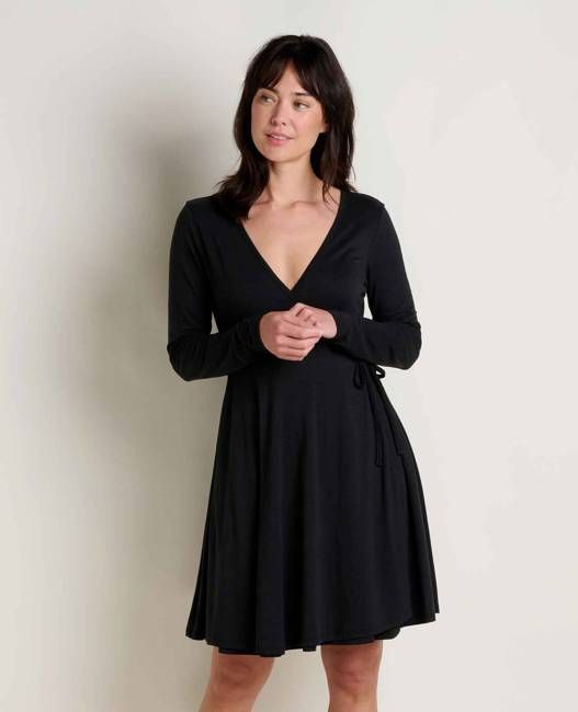 Freesia Long Sleeve Wrap Dress