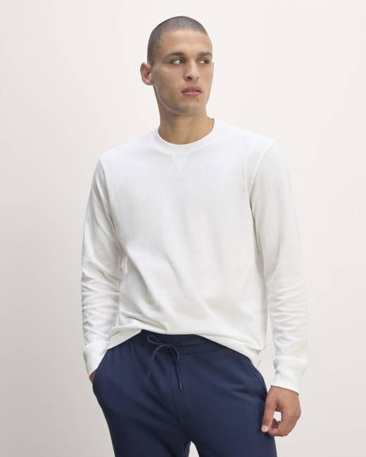 The Premium-Weight Relaxed Crew | White