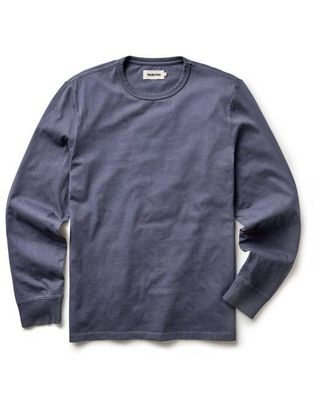 The Organic Cotton Long Sleeve Tee in Navy