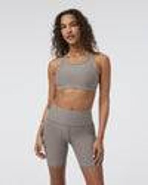 Elevation Racer Bra | Cobblestone Heather | Vuori