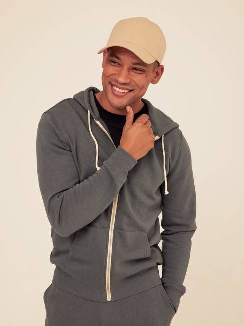 Triblend Zip Fleece Hoodie