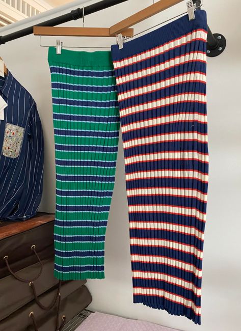 Eolas Striped ribbed skirts