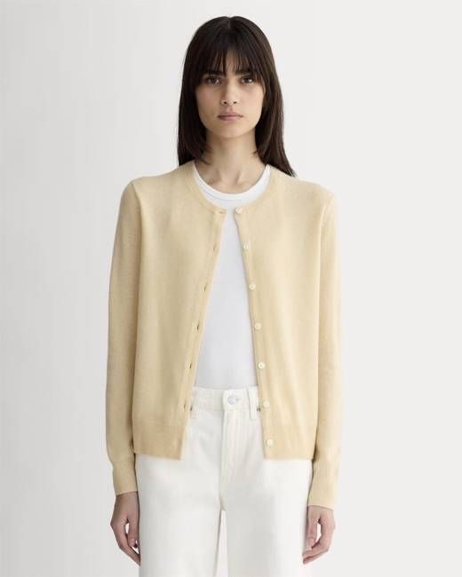 The Classic Cardigan in Cashmere | Creme