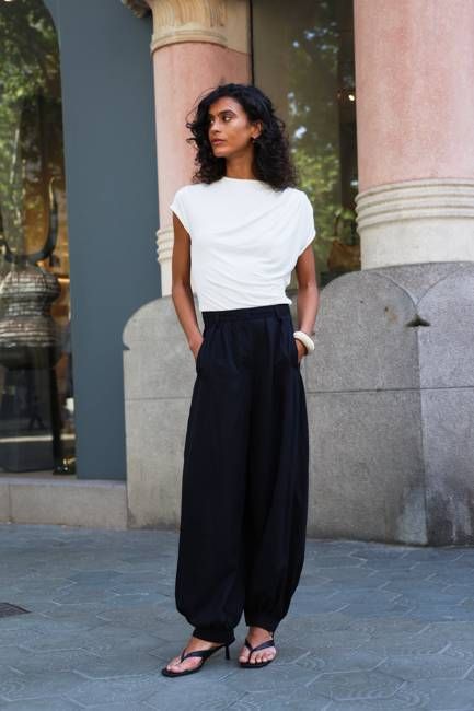 Jamie Drape Top In Icy Blue