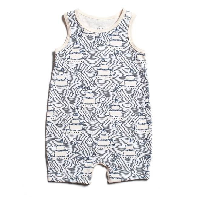 Tank Top Romper - High Seas Navy