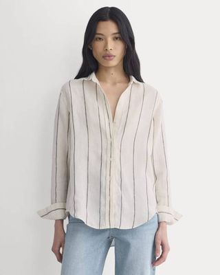The Must-Have Shirt in Linen | Gardenia/Meteorite