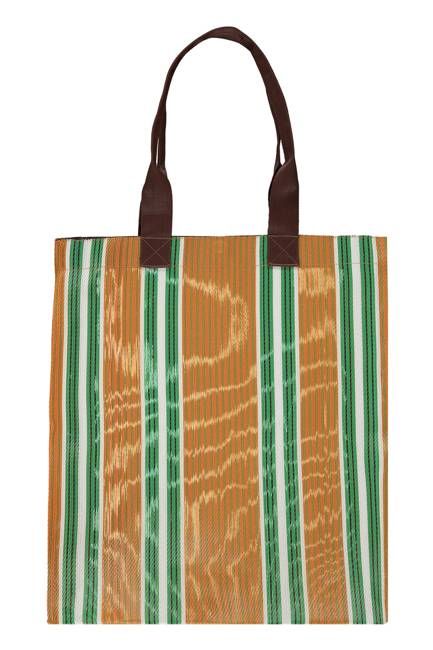 ECO WOVEN RECYCLED TOTE IN SPANISH ORANGE