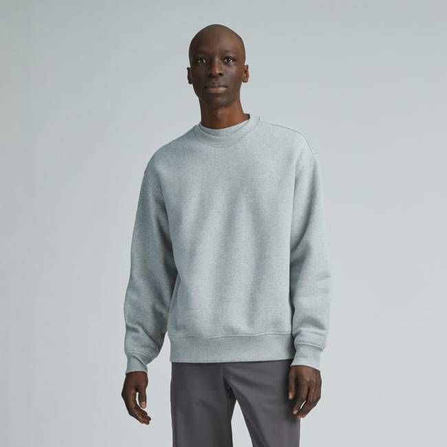 The ReTrack Crewneck Sweatshirt |  Heathered Grey