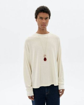 White thick hemp Doug t-shirt