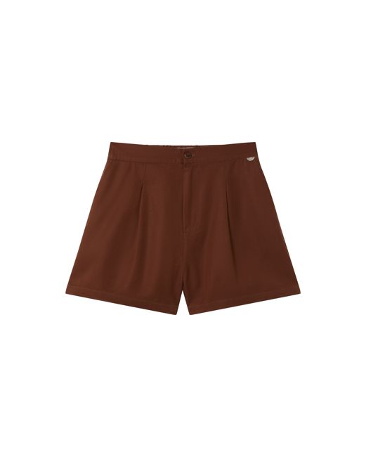 Brown hemp Narciso shorts