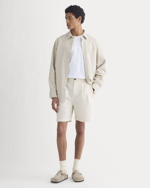 Pleated Easy Short | Birch