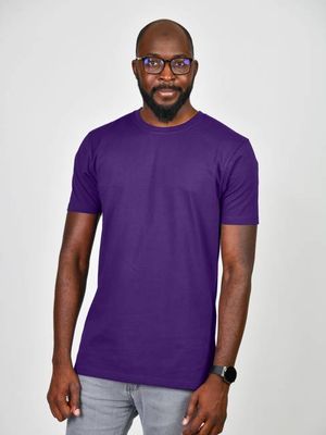 Organic Extra Long Slim T-shirt (Royal Purple)