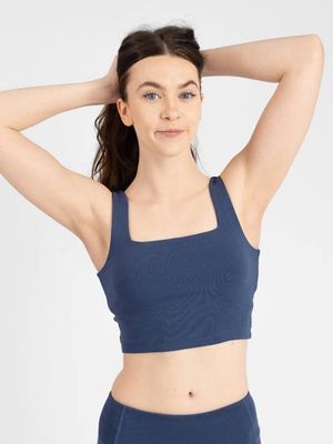 PlantTec™ Organic Built-in Bra Tank | Blueberry