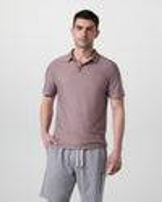 Strato Tech Polo | Men's Dark Umber Heather Polo | Vuori