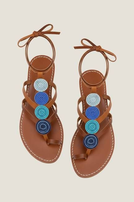 Blue Tonal Discs Sandal | Blue/Tonal Blue