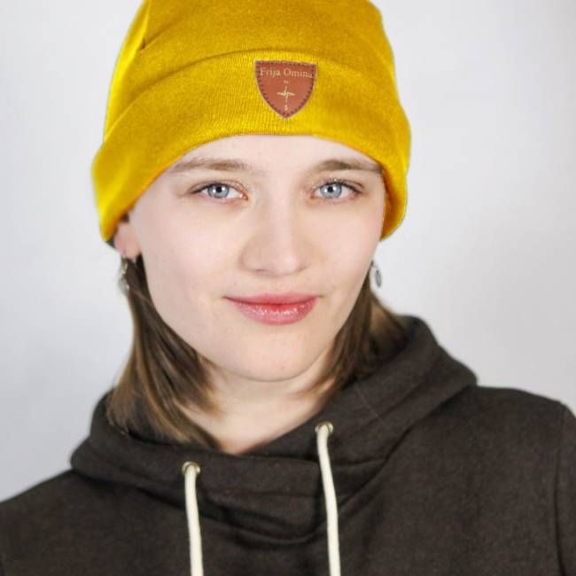 Nachhaltige Beanie Basel safran - kaufen