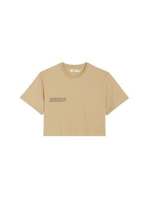 Archive Womens Organic Cotton Cropped T-shirt—sahara sand