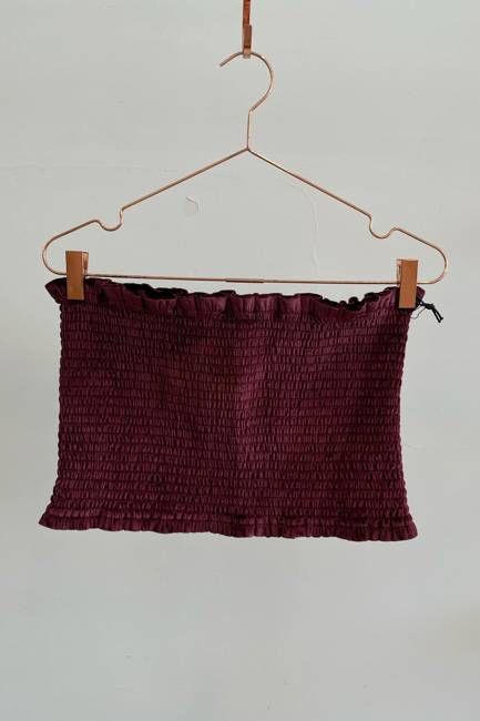Sample Sale Matilda Top in Plum Velvet