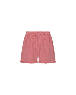 Ruffle Boxer Shorts - red gingham