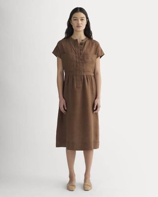 The Craft Dress in Linen | Cedarwood