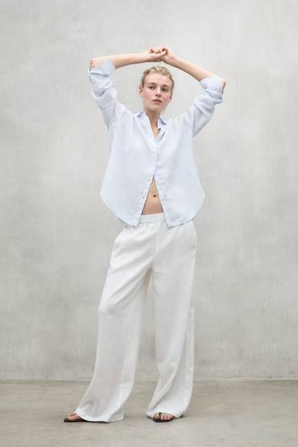 STRIPED LINEN DARIA SHIRT