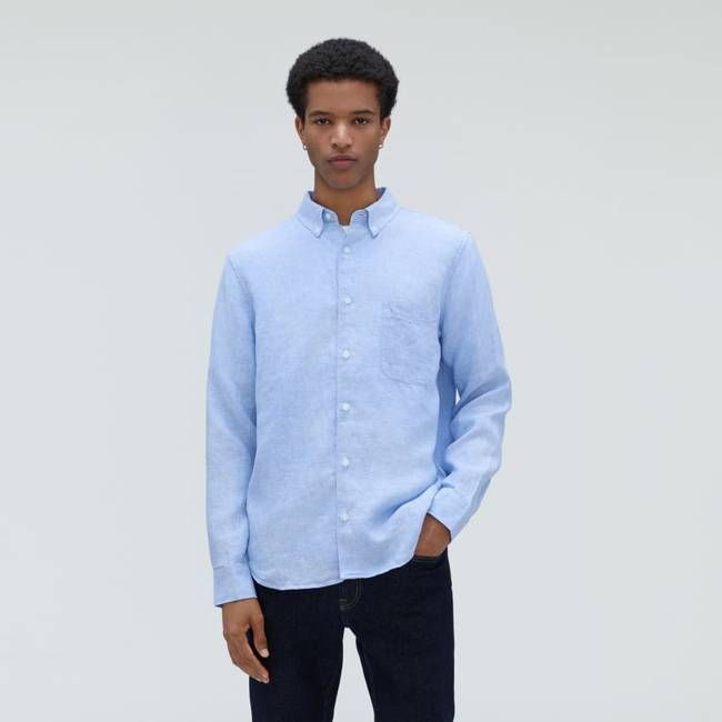 The Classic Shirt in Linen | Light Blue