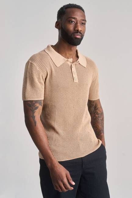 OLIVER - Organic Cotton Polo Top Cream White