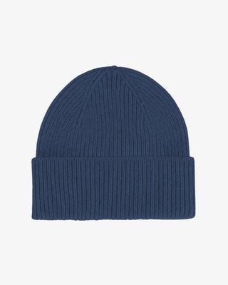 Merino Wool Beanie - Petrol Blue