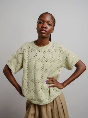 Florence Grid Tee - Fresco