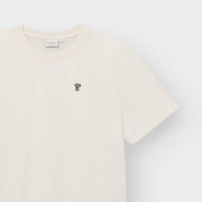 DEDICATED - T-shirt Stockholm Mocca Off White