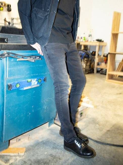 Tight Terry Black Blizzard tight fit jeans | Nudie Jeans