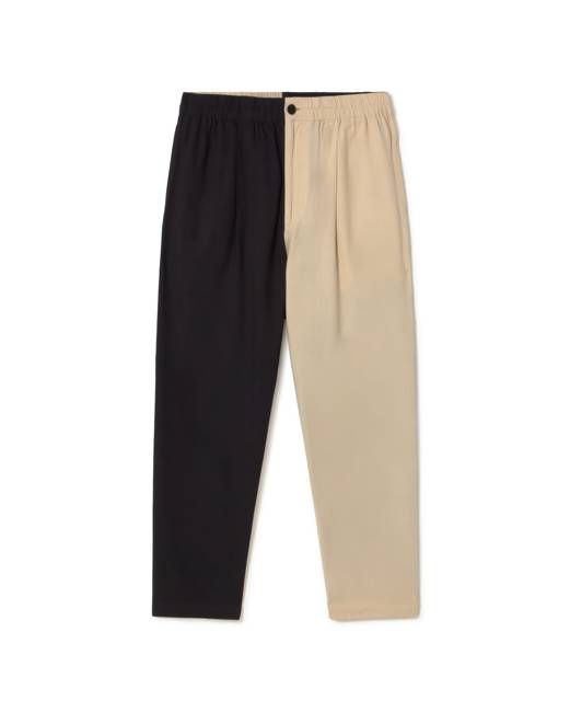 Black And White loose patched Luc pants