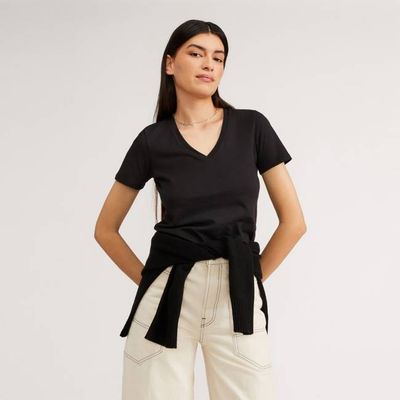 The Organic Cotton V-Neck | Black
