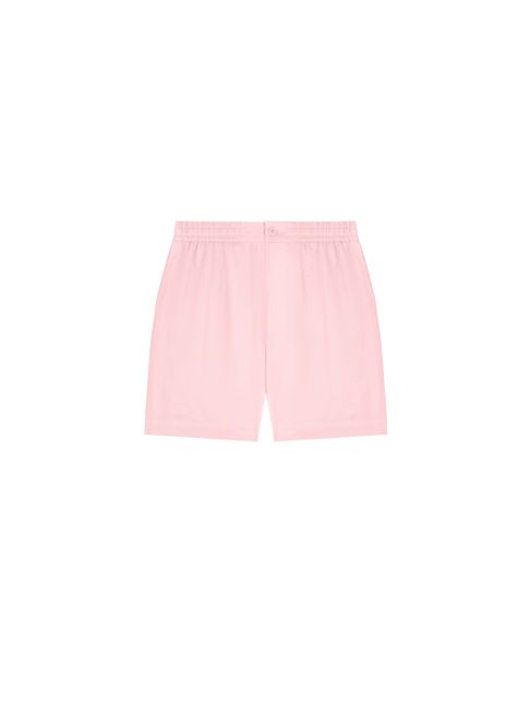 Archive Womens Aloe Linen Mid Length Shorts—magnolia pink